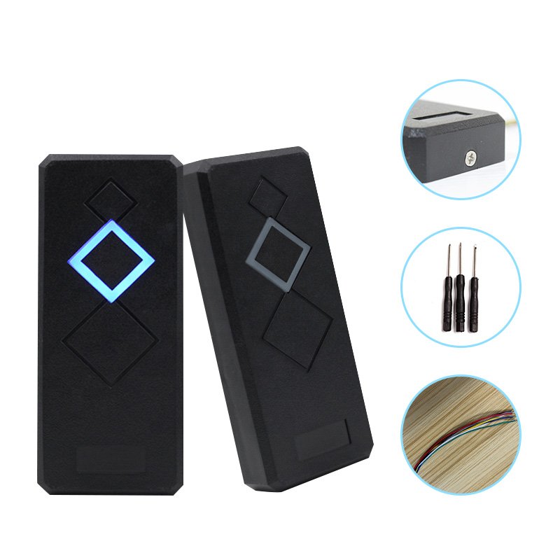 Smart Outdoor RS232 RS485 TTL Interface Waterproof RFID 125khz ID EM4100 Card Reader For Door Access Control System