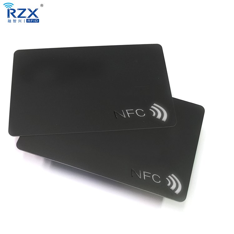 Customized Personal Glossy, Matt, Frosted CR80 Size RFID NFC 888 byte Memory Smart digital PVC business card