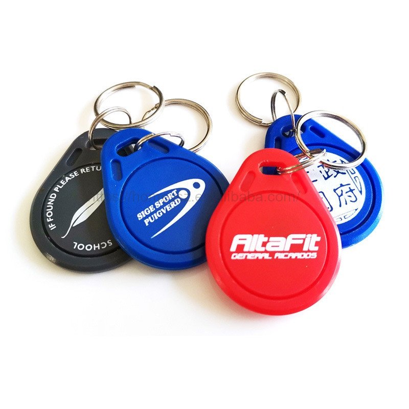 Custom Rfid Key Fob 125khz LF proximity tk4100 em4100 Door access custom RFID Keychain Tag keyfob