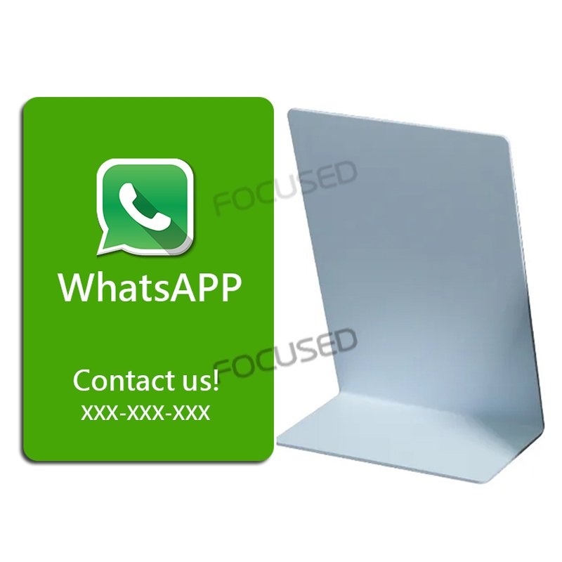 Custom programmable Social Media nfc tag google review stand german programmierbare reusable qr code nfc google review card