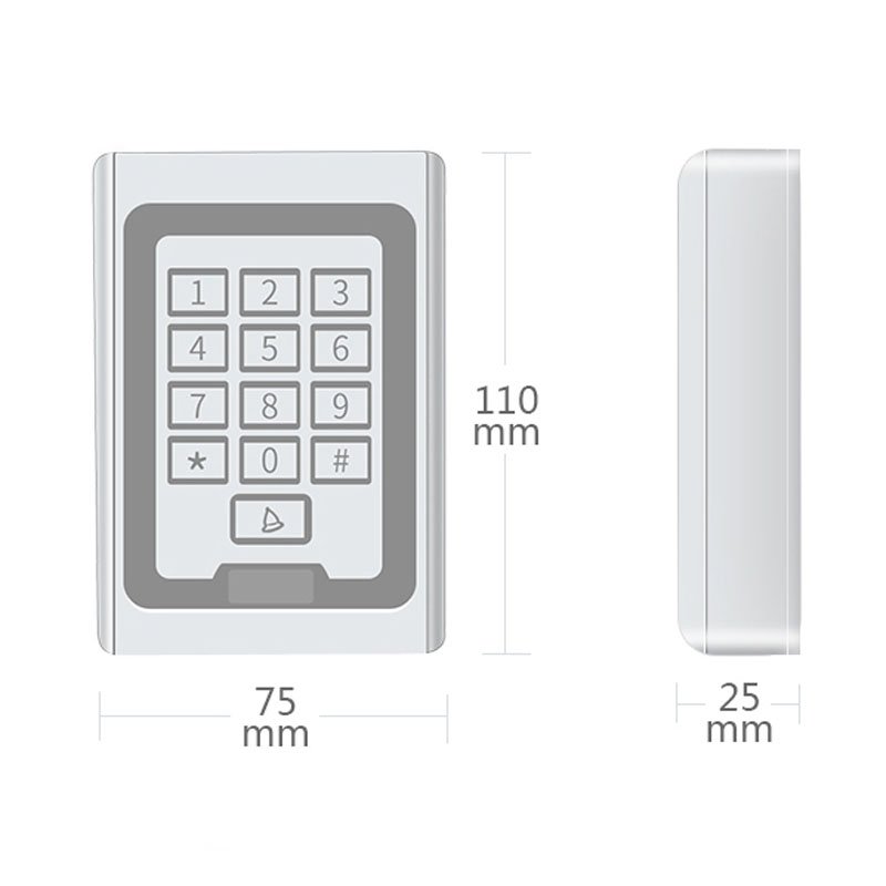 K5 WIFI TUYA APP Metal Keypad RFID Card Door Access Control System Standalone RFID Card Access Controller Door Entry