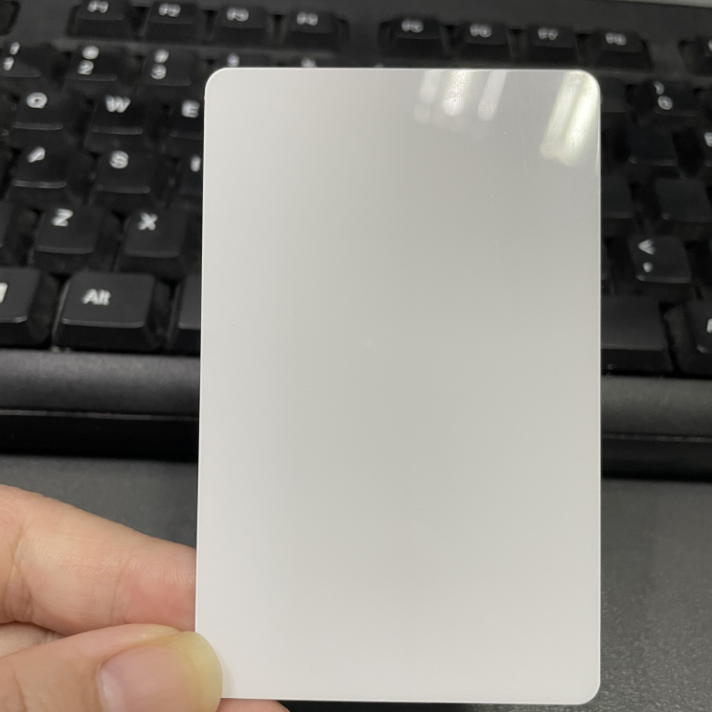 CR80 Size 0.76mm thickness full polycarbonate laser printable white blank PC Cards
