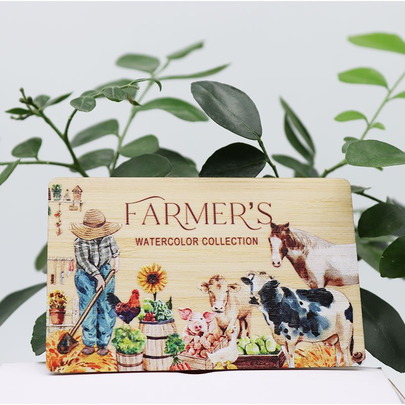 13.56MHz NFC Wood Business Cards 14443A Wooden Hotel Key Cards for Access Control Customized Logo Printing Cherry Beech Keys