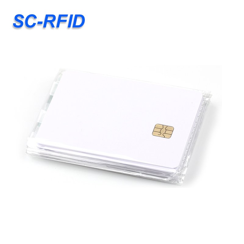 High quality cheap price blank plastic contact chip card smart card sle4442/FM4442 contact card For Acces Control
