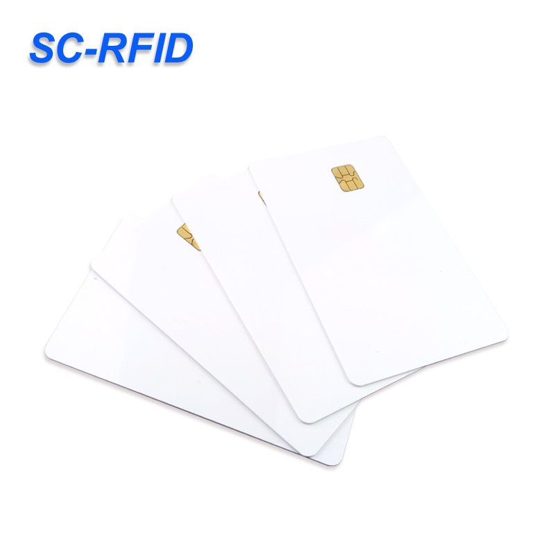 High quality cheap price blank plastic contact chip card smart card sle4442/FM4442 contact card For Acces Control
