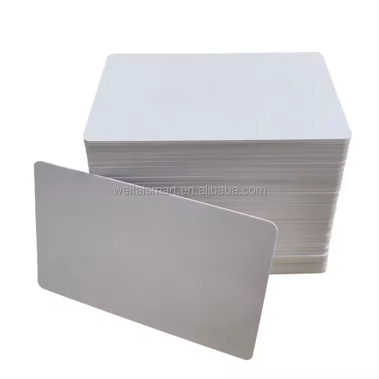 High Quality Printable F08 Laminated Sublimation Plastic White Id Business Blank PVC Card in stock