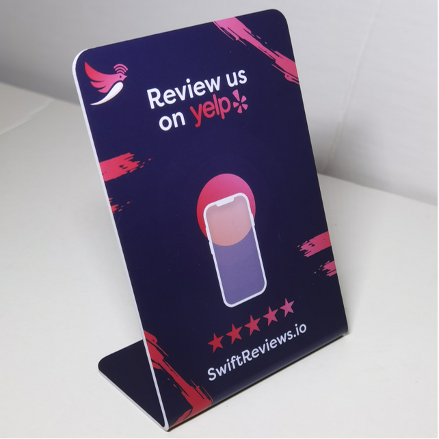 Acrylic on table nfc menu display 213 215 216 tap Nfc stand for restaurant nfc stand custom