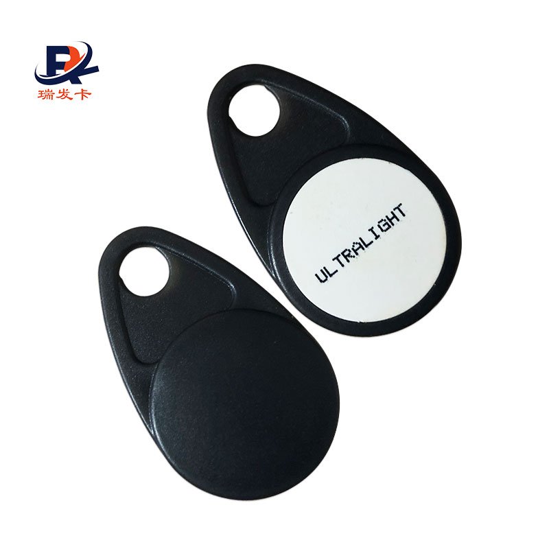 China factory Access Control Card 125khz EM4100 RFID Keyfob Black Token Key Tag For Access Control System
