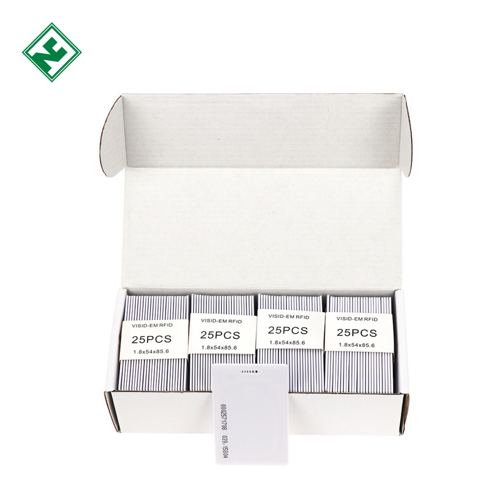 RFID ID Card 125KHz Proximity Smart Card Printable 1.8mm TK4100 Clamshell PVC Card