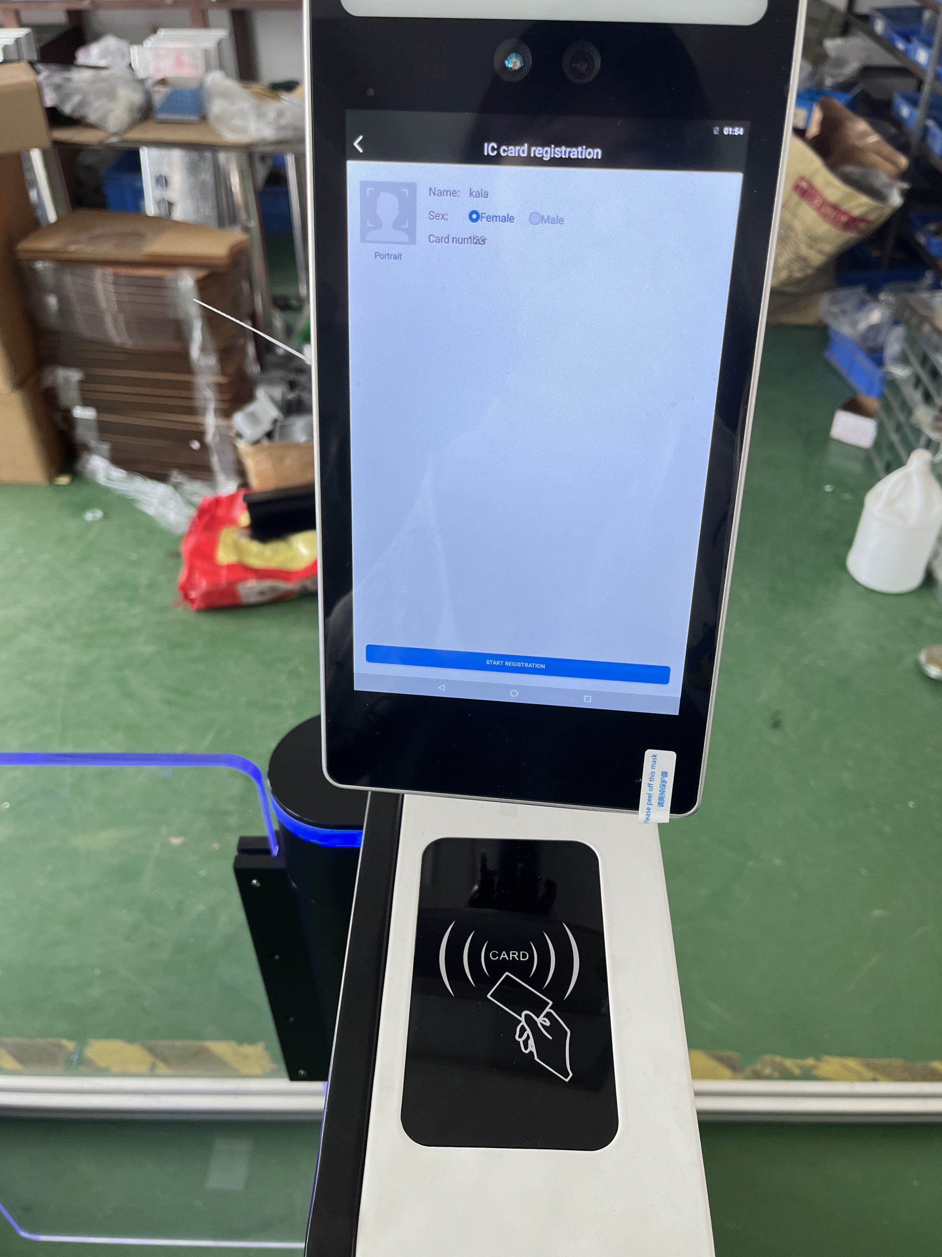 Speed gates for Gym fitness center entrance access control management system solution turnstile space saving