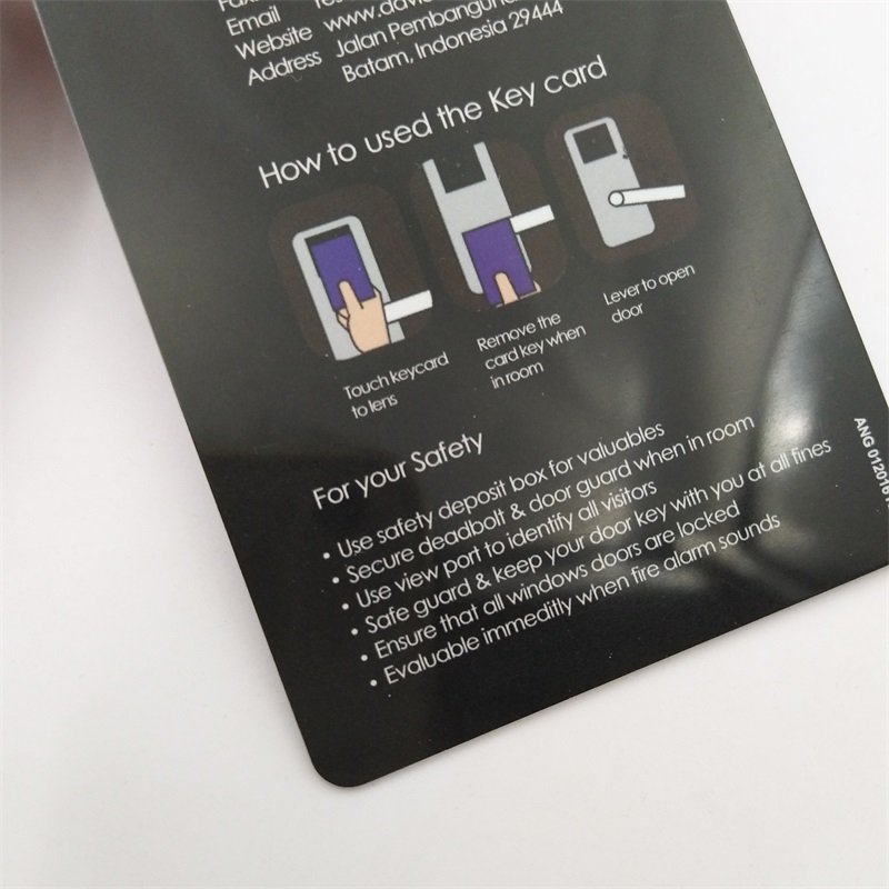 Customized own logo printing 13.56Mhz 1K pvc Smart Access Control card for hotel door