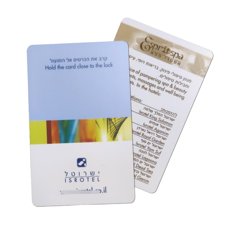 Customer Sample Customized PVC CR80 RFID Card Plastic Material Hotel Access Control System Card