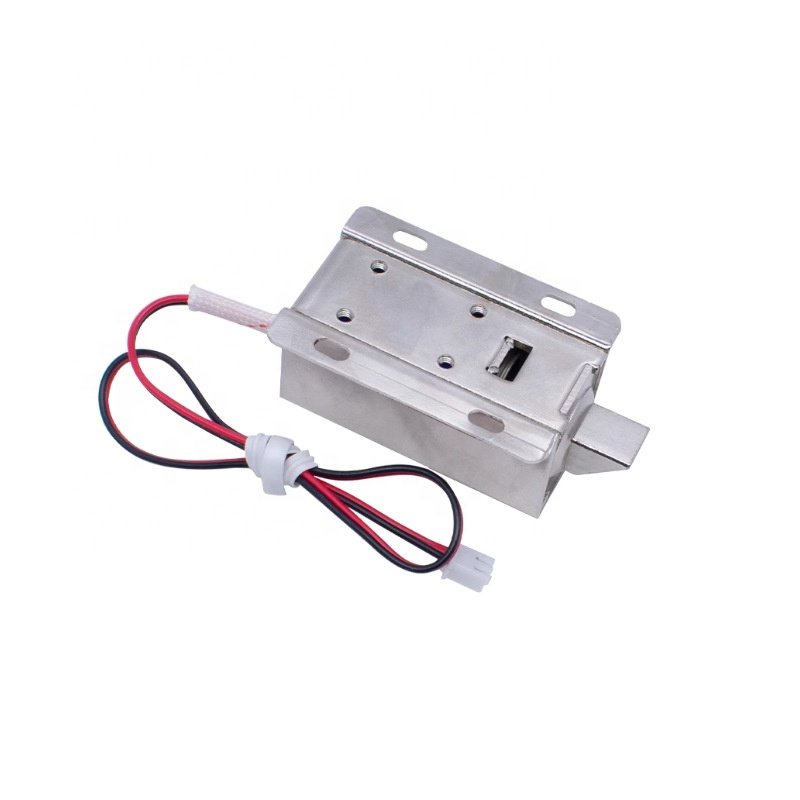 eParthub Electromagnetic lock LY-03 small electronically controlled cabinet door lock solenoid valve DC 12V latch tongue type