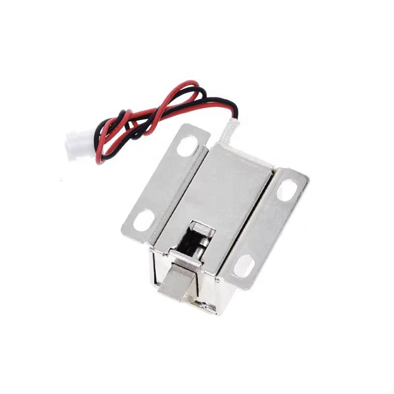 eParthub Electromagnetic lock LY-03 small electronically controlled cabinet door lock solenoid valve DC 12V latch tongue type