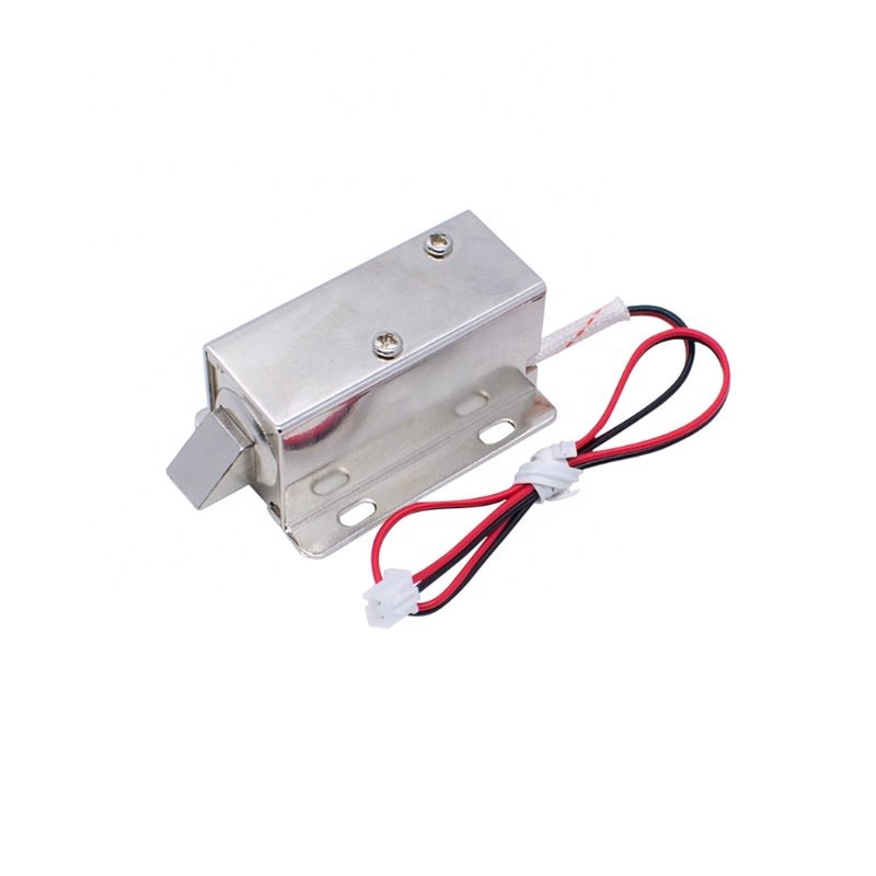eParthub Electromagnetic lock LY-03 small electronically controlled cabinet door lock solenoid valve DC 12V latch tongue type