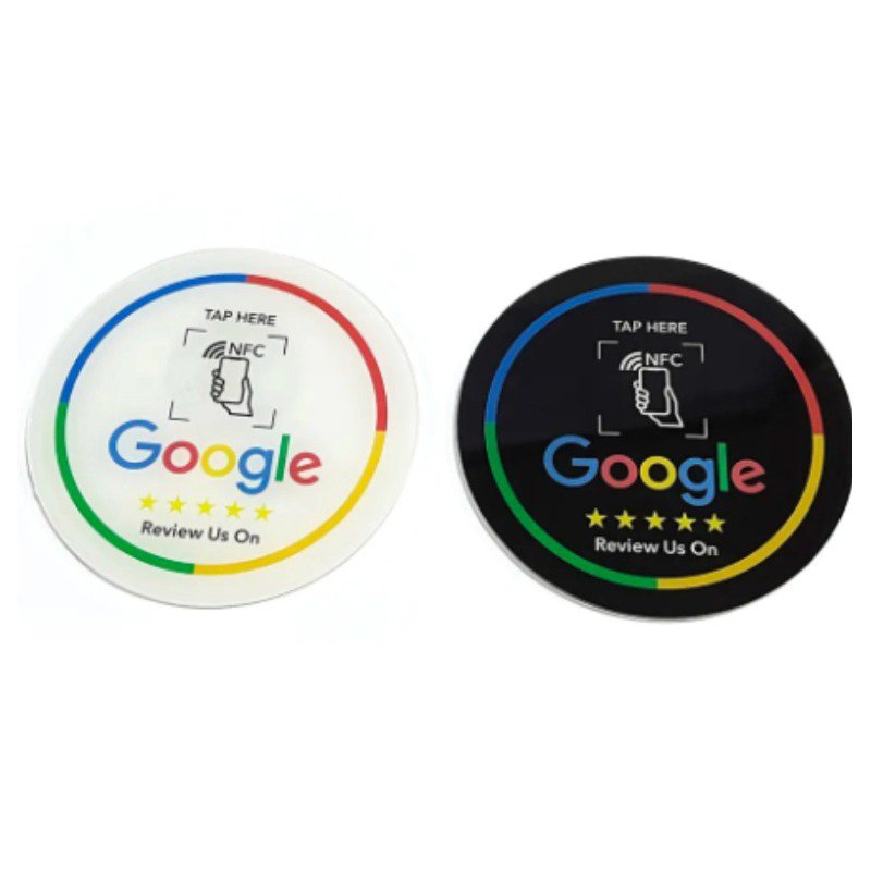 Customized RFID Google review card ntag213 review card 215 high-end PVC Google NFC review card
