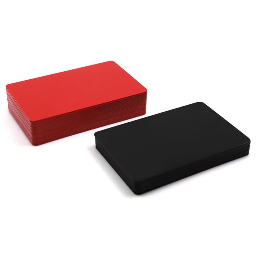 0.80 custom logo rewritable multiple matt finished black plain ID pvc nfc cards