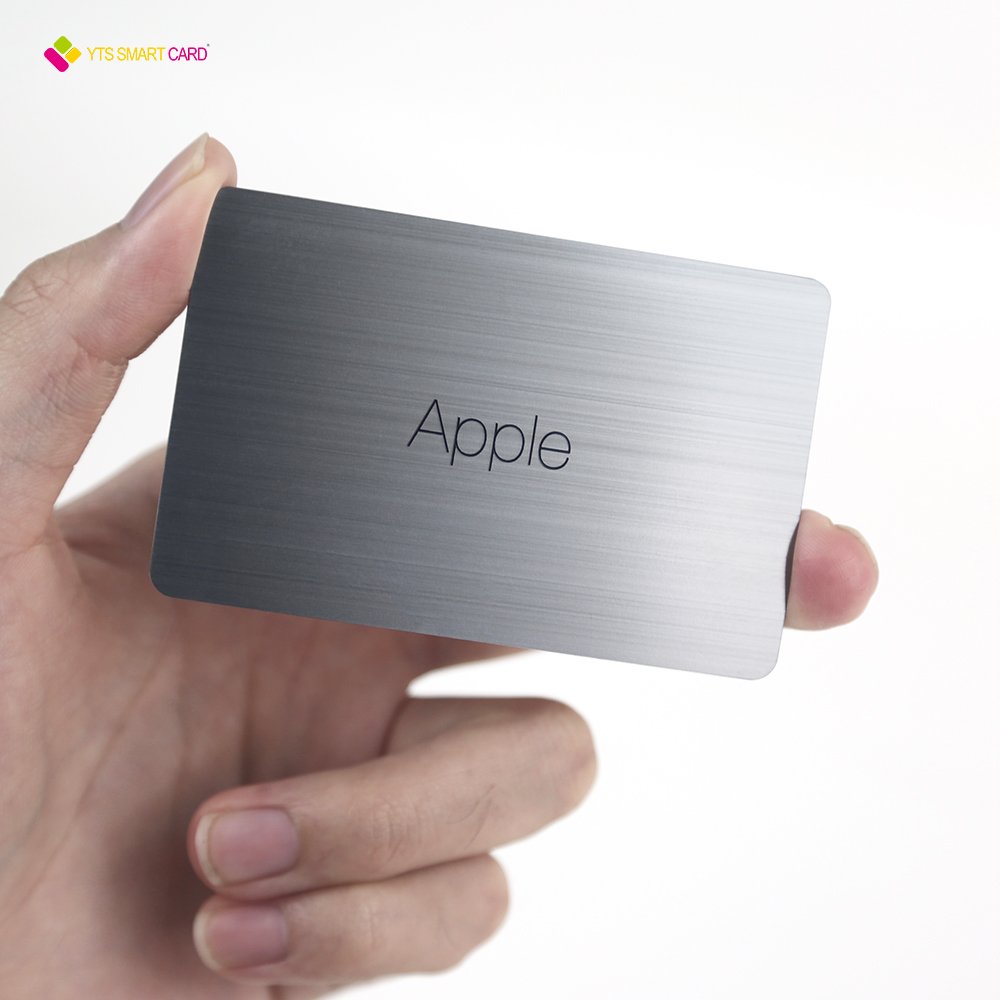 YTS Luxury business smart chip 13.56Mhz access control RFID hotel key metal card