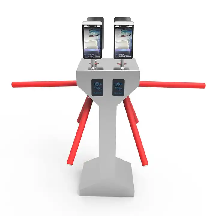 Tgw Access Control Card Swipe Entrance Machine Vertical Tripod Turnstile Gate With Face Recognition