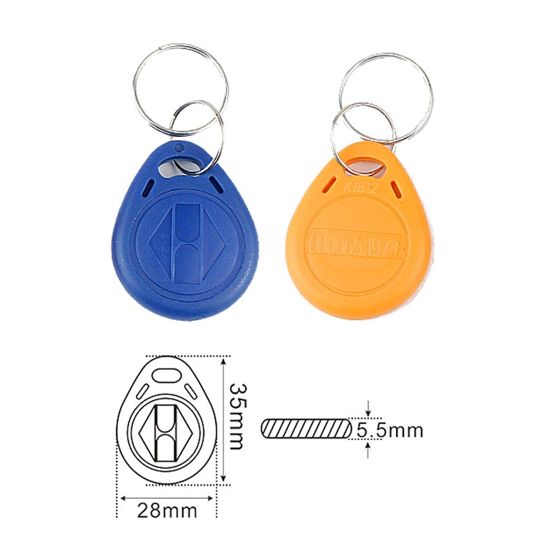 RFID portable key fob card EMID 125khz access control key TK4100 chip smart proximity card