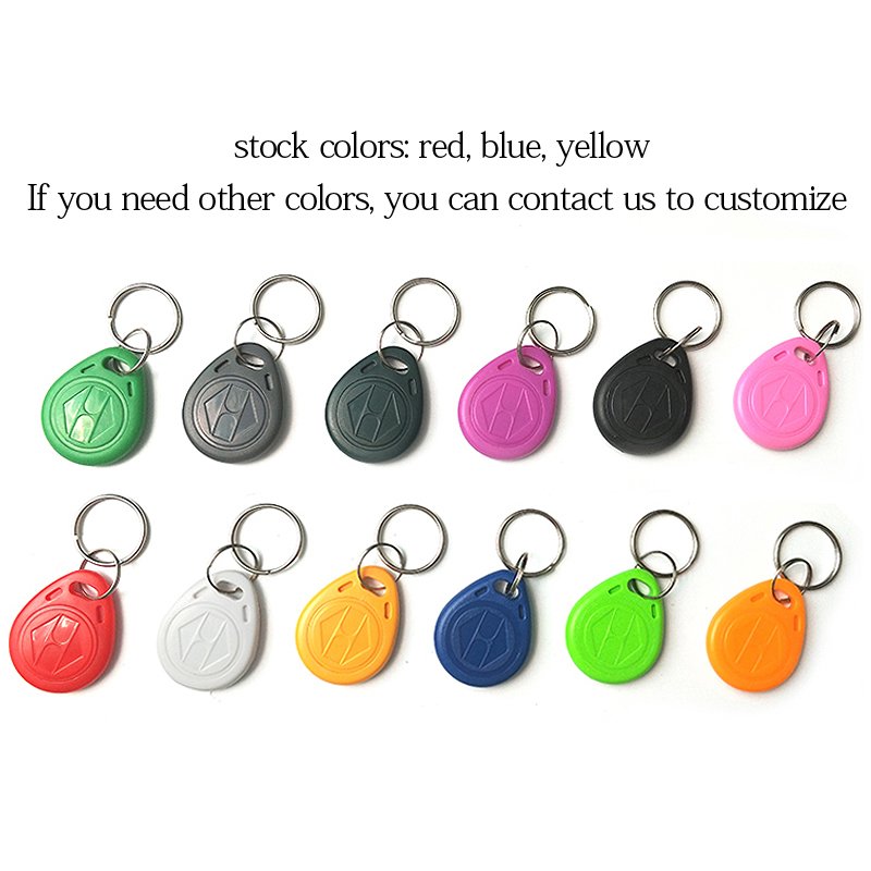 RFID portable key fob card EMID 125khz access control key TK4100 chip smart proximity card