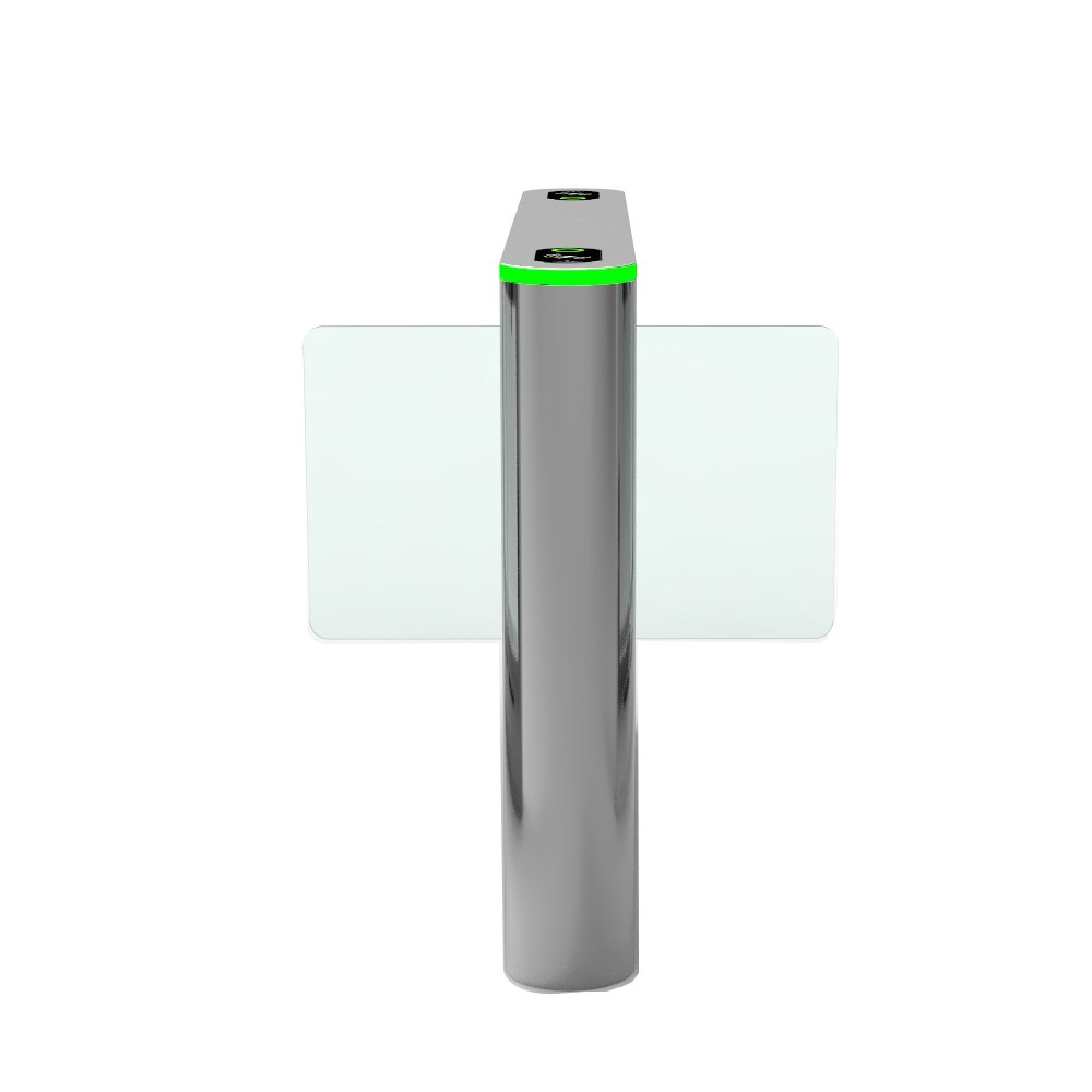 Channel Barrier Swipe Card Access Control Luxury Swing Turnstile Gate Pedestrian For Hotel Supermarket Office building