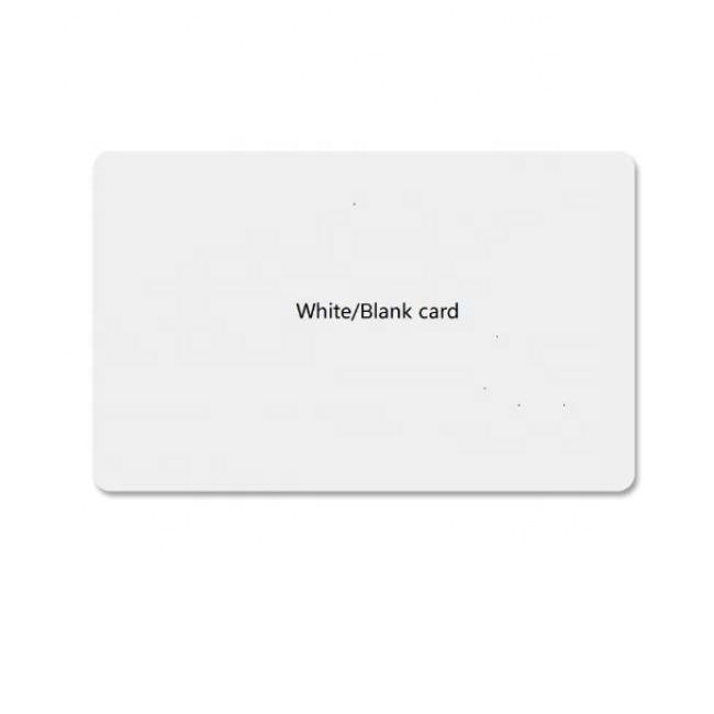 Good quality White business card matt PVC plastic card without film on surface 0.76mm thickness waterproof PVC blank card