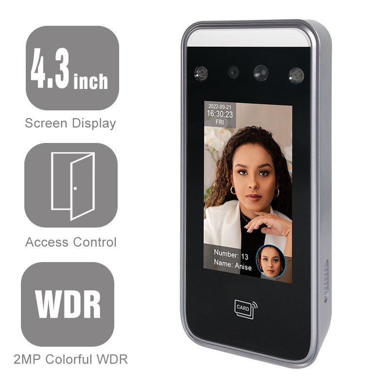 AI Face Recognition Time Attendance Gate Access Control System Face Recognition Terminal