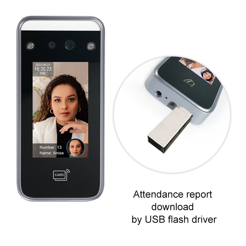 AI Face Recognition Time Attendance Gate Access Control System Face Recognition Terminal