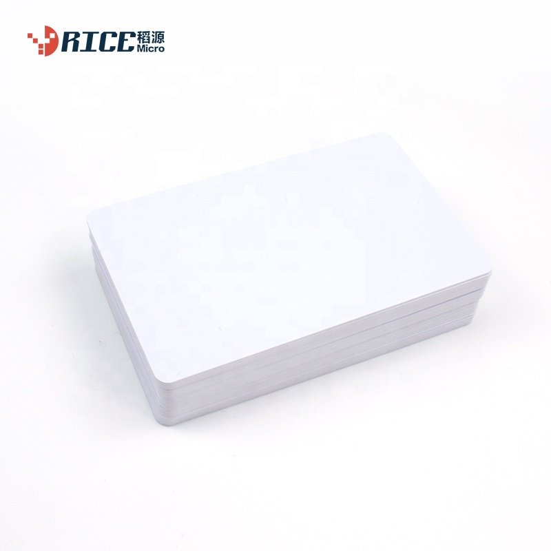 125khz rfid key card white blank PVC read write rewritable rfid chip cards for printer customizable