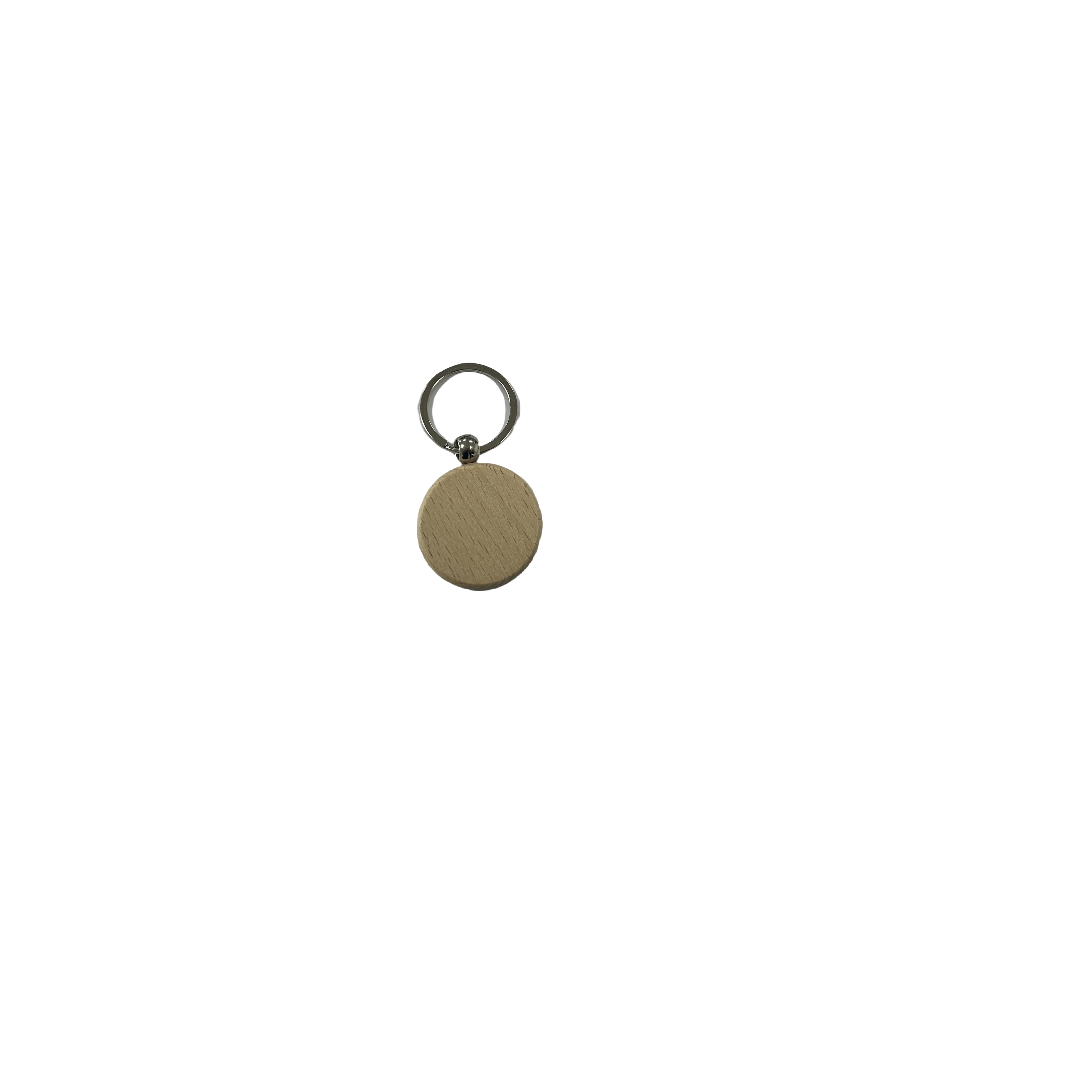 RFID NFC Wooden Keychain Mini Tag Waterproof ISO Model 13.56MHz Frequency NFC Chip QR Code Communication Interface