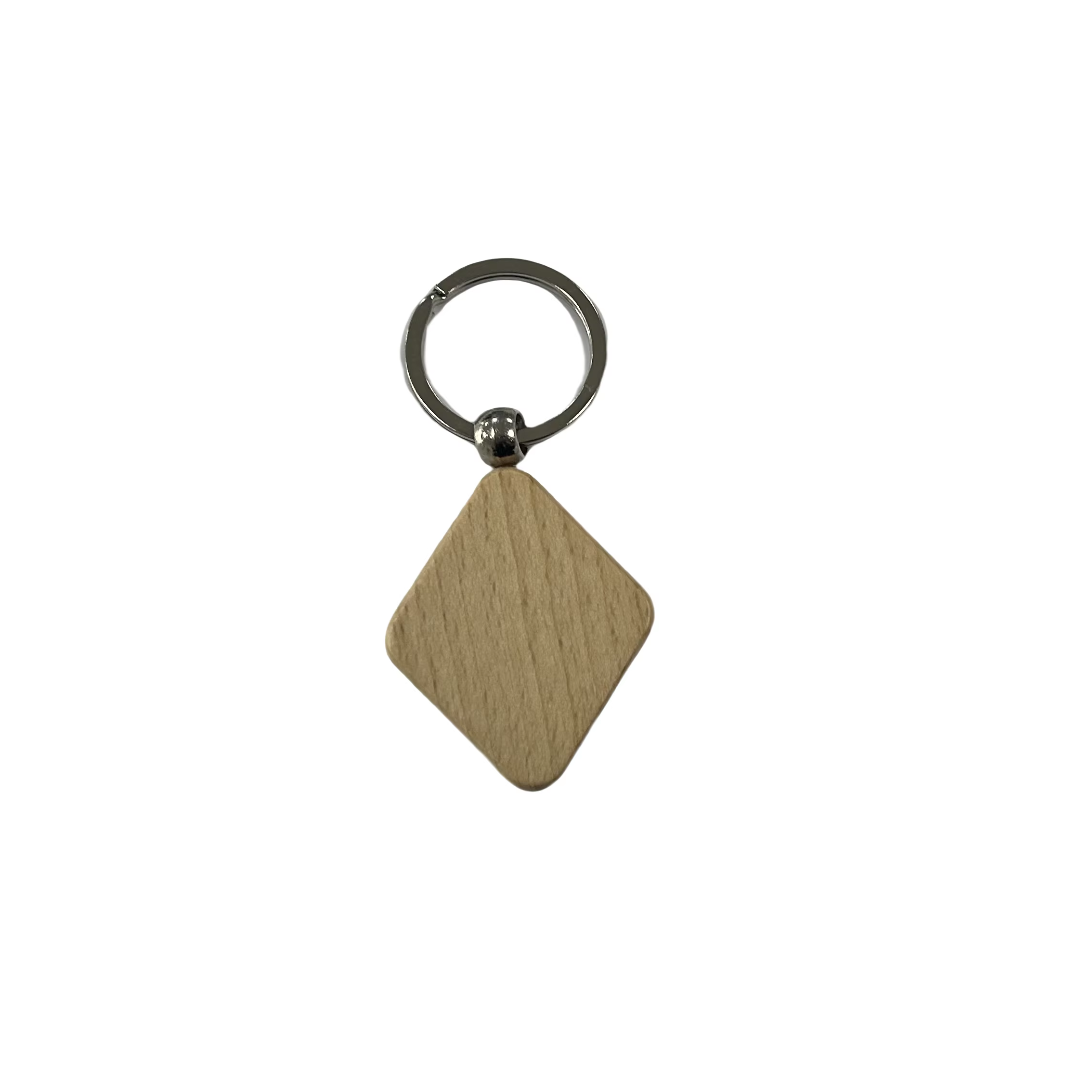 RFID NFC Wooden Keychain Mini Tag Waterproof ISO Model 13.56MHz Frequency NFC Chip QR Code Communication Interface