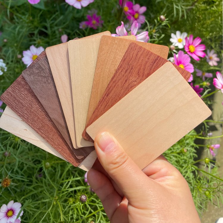 Wholesale Smart Chip Hotel key card Wooden RFID bamboo Access Card