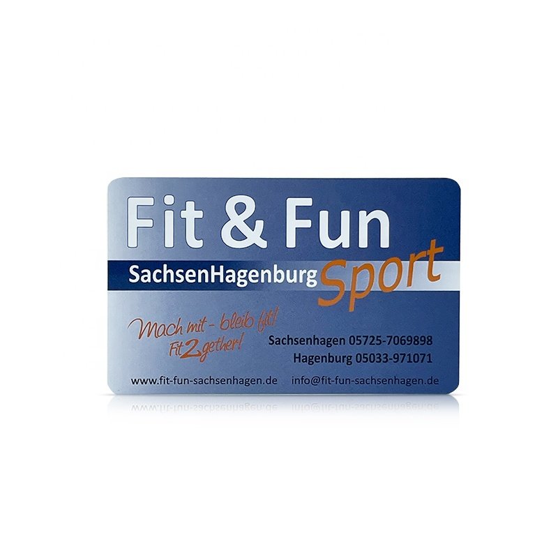 CMYK printing Plastic PVC Gift Vip Loyalty RFID Membership Card With Barcode And Qr Code 13.56Mhz