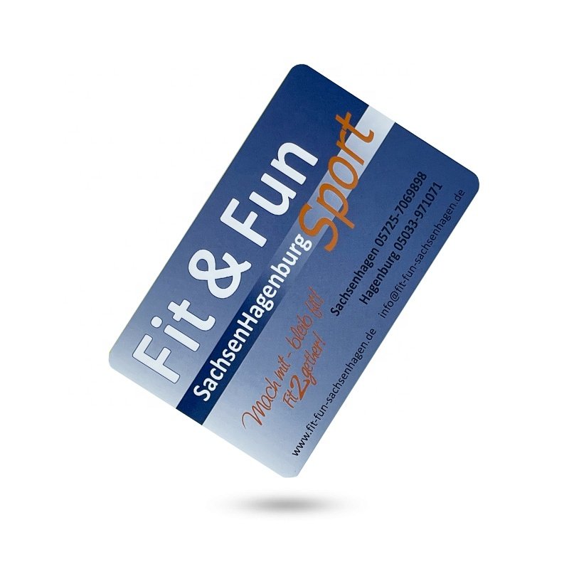 CMYK printing Plastic PVC Gift Vip Loyalty RFID Membership Card With Barcode And Qr Code 13.56Mhz