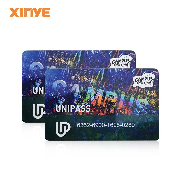 Four-color printing signature panels qr code rfid vip member card HF ntag213 nfc game card