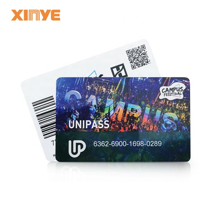 Four-color printing signature panels qr code rfid vip member card HF ntag213 nfc game card