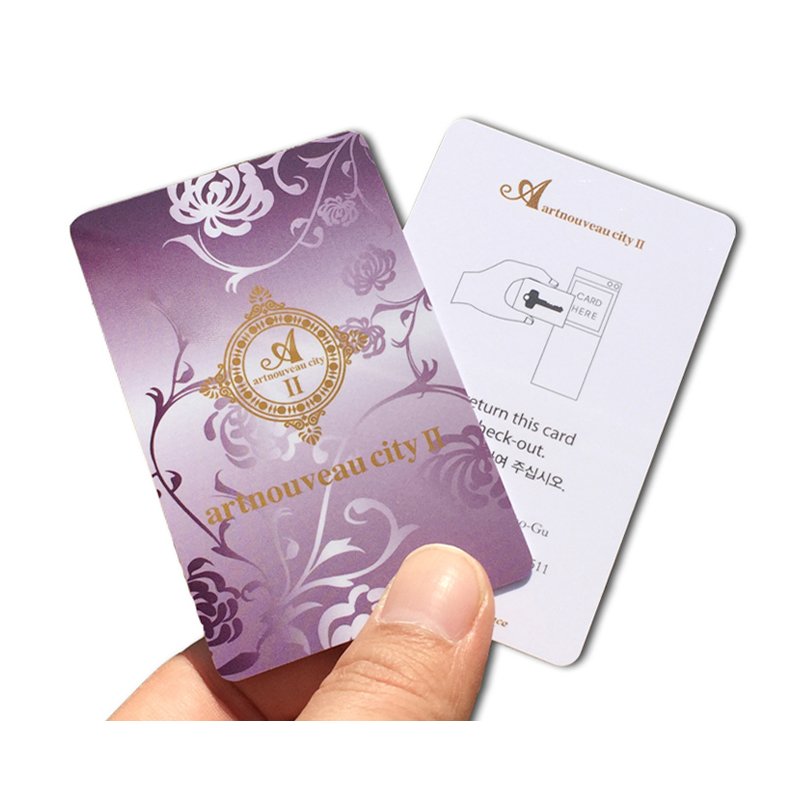 Customized Printing Pvc NFC Rfid Chip Business Hotel Id Card Hotel Key Card For Access Control System