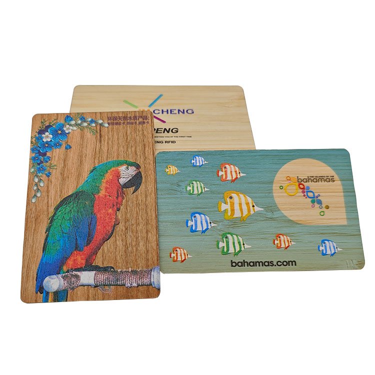 High Quality Bamboo Wood Card Advertising Custom Logo With NFC213 Chip Factory Wholesale beech wood card