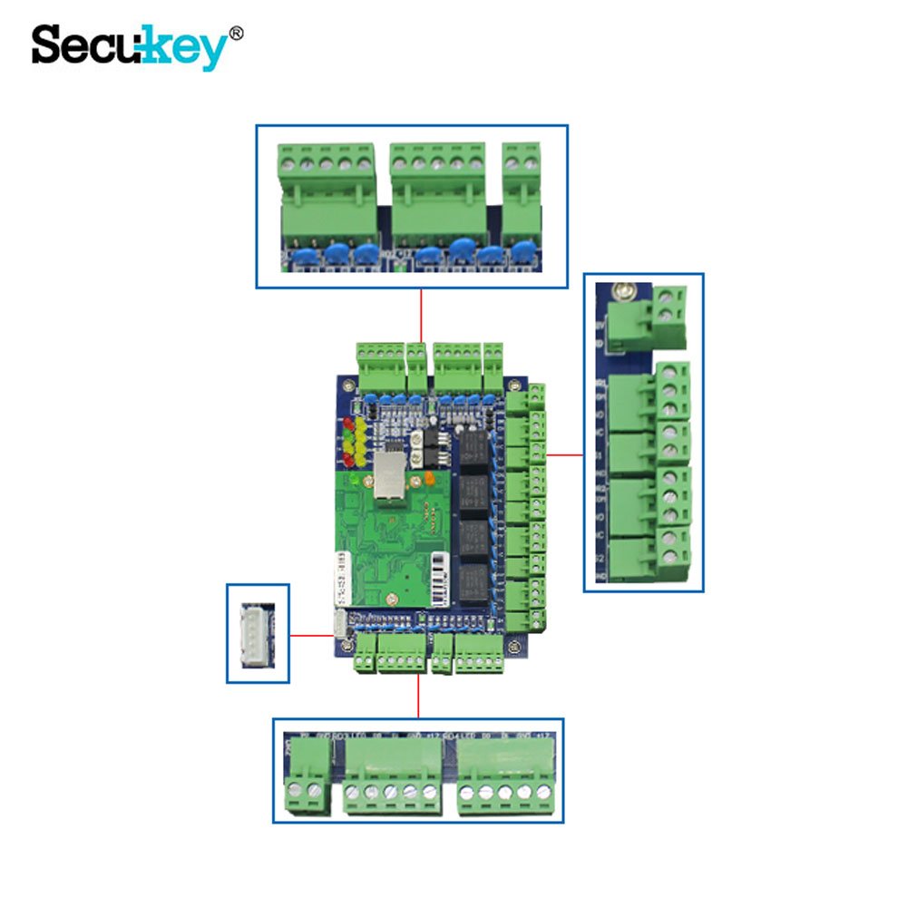 With software Access Control Panel All-in-one-card Management System Four-door TCP/IP Controller