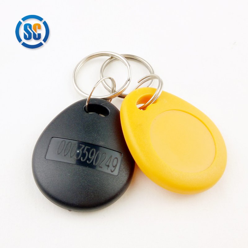 mini hotel door lock factory price Waterproof KeyFob Card ABS card Door Access Key Fob Tags