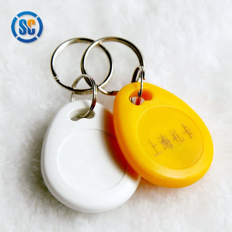 mini hotel door lock factory price Waterproof KeyFob Card ABS card Door Access Key Fob Tags