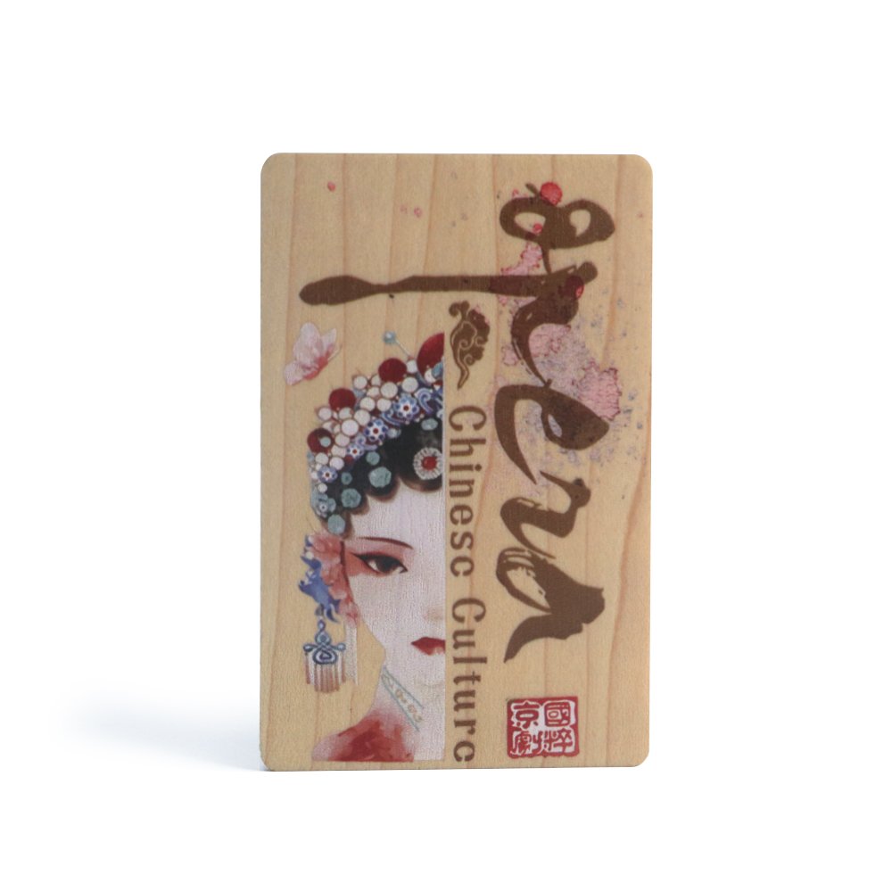 Chinese style blank nfc wooden card Eco friendly hotel room card for access control