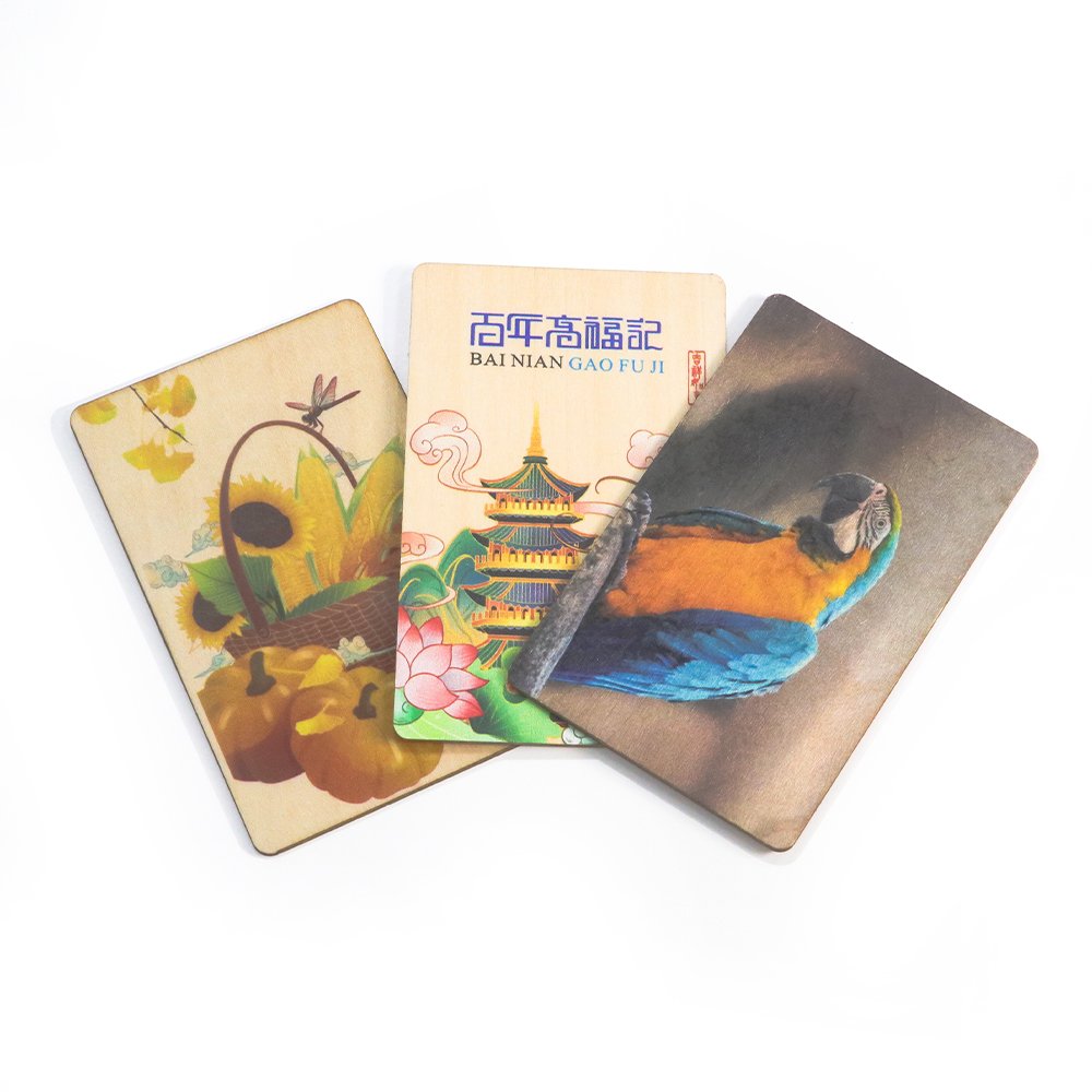 Chinese style blank nfc wooden card Eco friendly hotel room card for access control