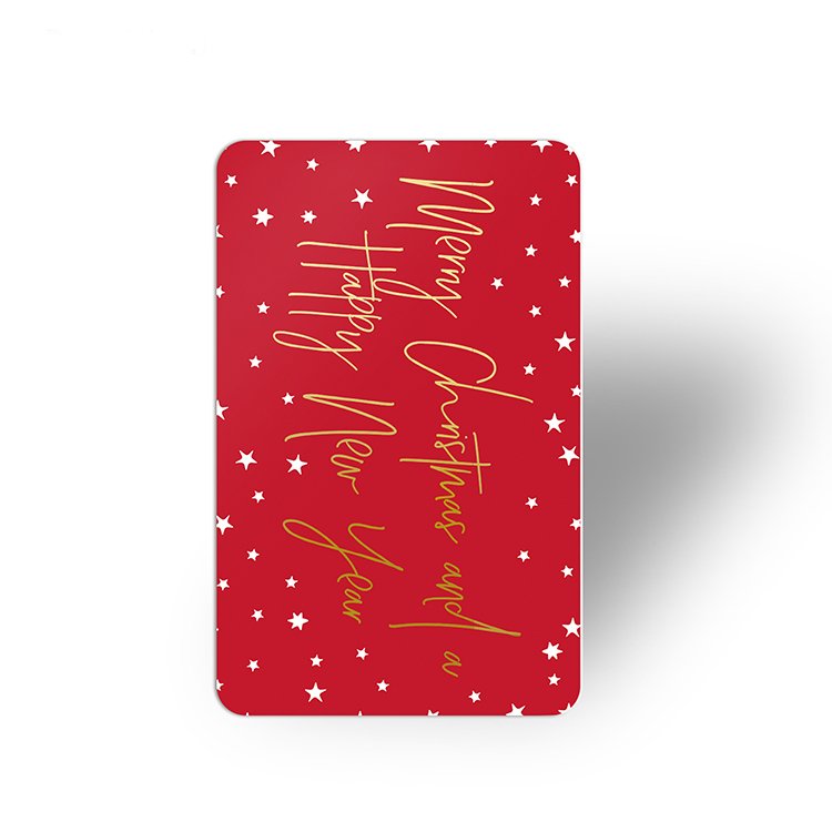 Gold/Silver Foil Hot Stamping Luxury Business Thank You Cards NFC PVC Business Card Custom