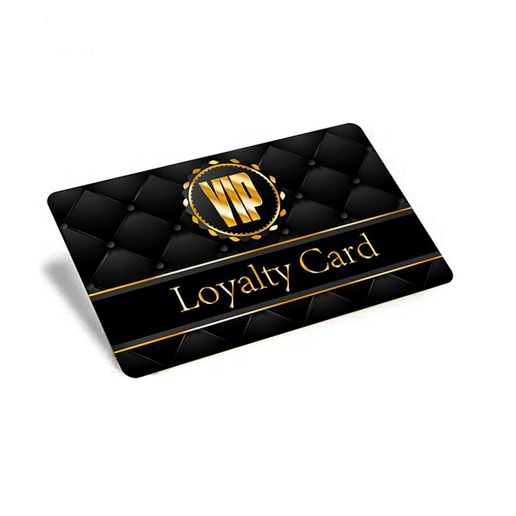 Gold/Silver Foil Hot Stamping Luxury Business Thank You Cards NFC PVC Business Card Custom