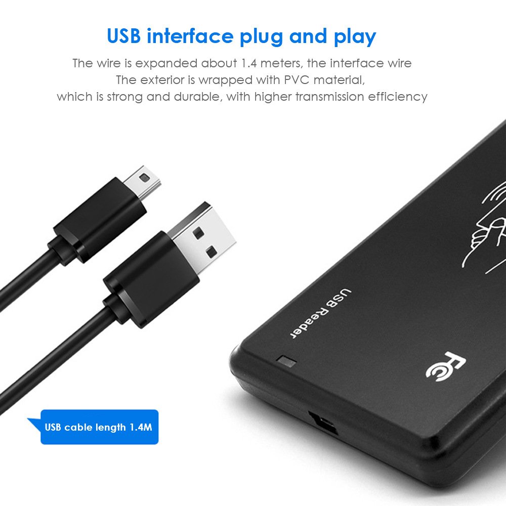 IC / ID Card Reader Writer Contactless Smart NFC RFID ID Card USB Access control Card Reader