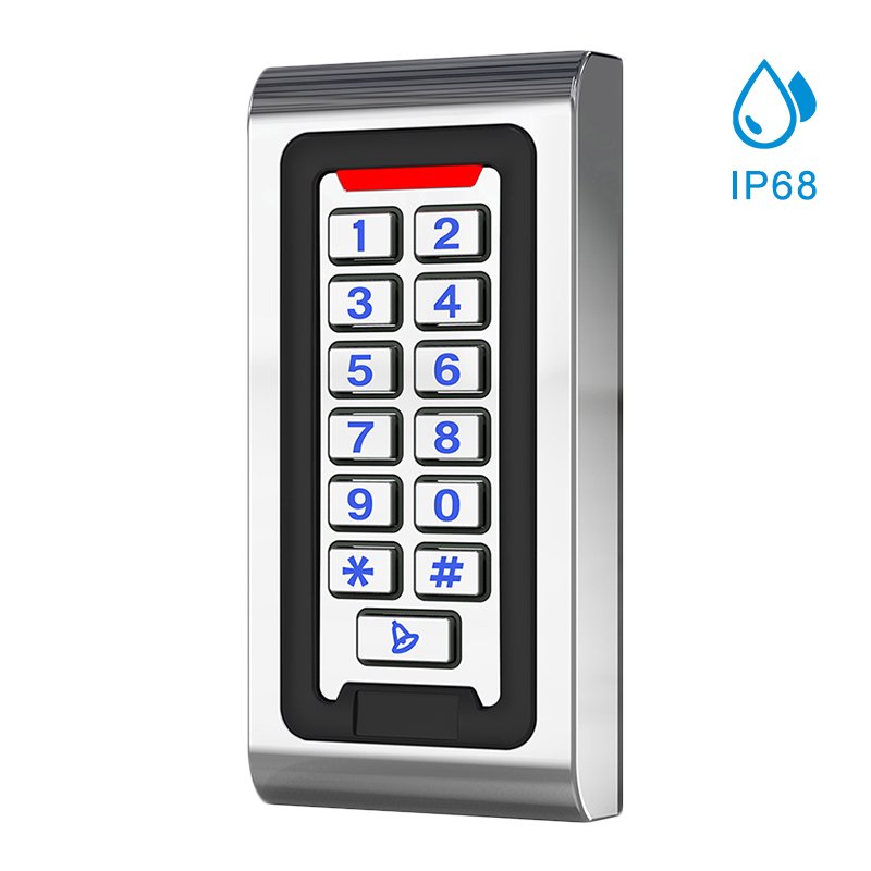 IP68 waterproof outdoor keypad access control
