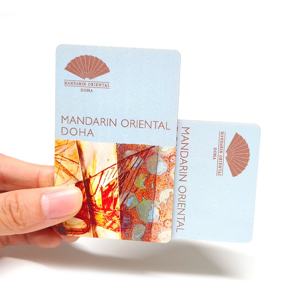 High Quality Bamboo Hotel Key Card 13.56Mhz FM11RF08 1K byte Wooden Key Card For Hotel