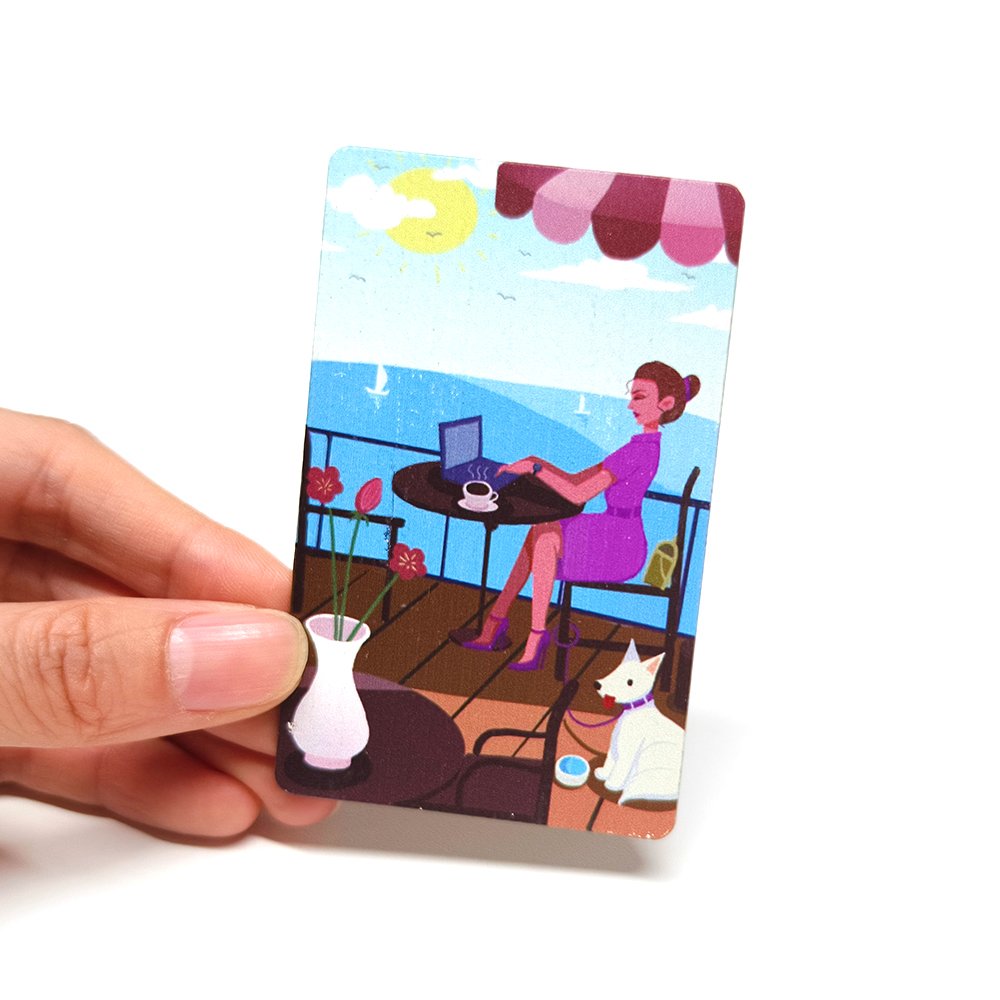 High Quality Bamboo Hotel Key Card 13.56Mhz FM11RF08 1K byte Wooden Key Card For Hotel